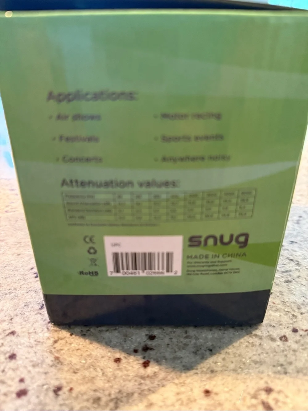 Like New- Snug Safe n Sound Kids Ear Defenders Earmuffs Noise Cancelation